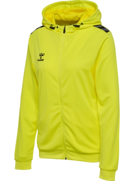 Damen Hummel Authentic Zip Hoodie - Blazing yellow
